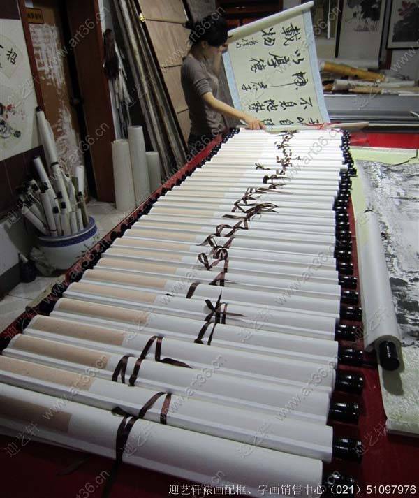 上海裱画卷轴案例